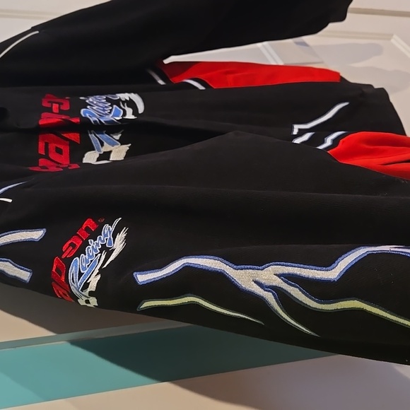 Vintage Snap On Racing Jacket men's large w extra snaps Nascar motorsports Sport - Picture 3 of 11